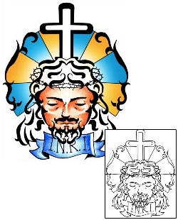 Jesus Tattoo Religious & Spiritual tattoo | PPF-03640