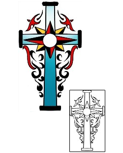 Cross Tattoo Religious & Spiritual tattoo | PPF-03666