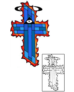Cross Tattoo Religious & Spiritual tattoo | PPF-03667