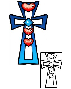 Cross Tattoo Religious & Spiritual tattoo | PPF-03694