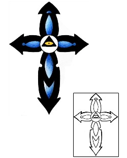 Cross Tattoo Religious & Spiritual tattoo | PPF-03712