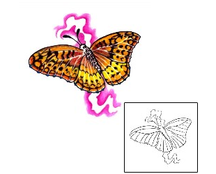 Butterfly Tattoo Insects tattoo | PVF-00041
