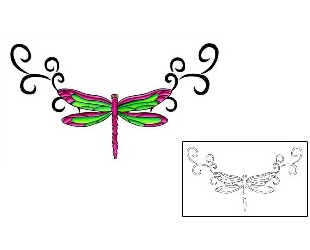 Dragonfly Tattoo Specific Body Parts tattoo | PVF-00100