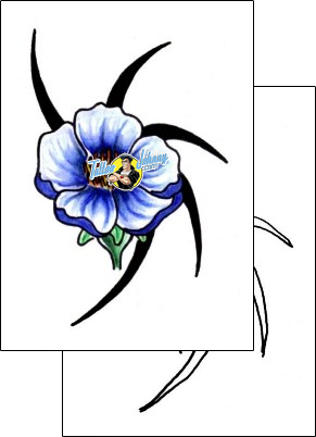 Flower Tattoo plant-life-flowers-tattoos-pericle-varduca-pvf-00115