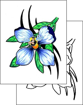 Flower Tattoo plant-life-flowers-tattoos-pericle-varduca-pvf-00116