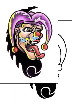 Joker - Jester Tattoo joker-tattoos-pericle-varduca-pvf-00166