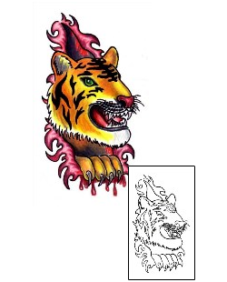 Torn Ripped Skin Tattoo Animal tattoo | PVF-00223