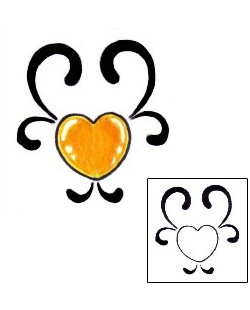 Heart Tattoo Specific Body Parts tattoo | PVF-00265