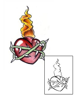 Fire – Flames Tattoo Religious & Spiritual tattoo | PVF-00266