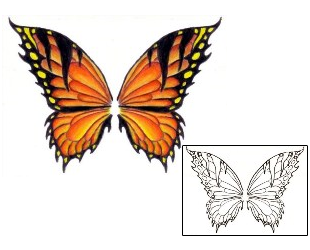 Butterfly Tattoo Insects tattoo | PVF-00290