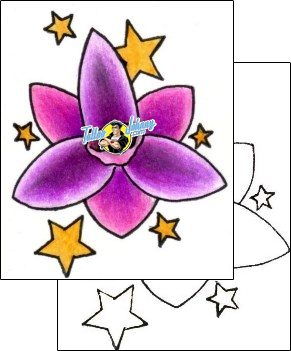 Star Tattoo flower-tattoos-pericle-varduca-pvf-00300