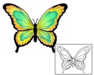 Butterfly Tattoo Insects tattoo | PVF-00325