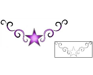 Star Tattoo Specific Body Parts tattoo | PVF-00330