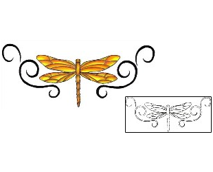 Dragonfly Tattoo Specific Body Parts tattoo | PVF-00343