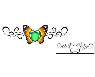 Butterfly Tattoo Specific Body Parts tattoo | PVF-00347