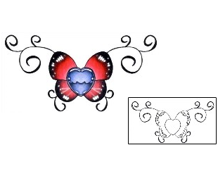 Butterfly Tattoo Specific Body Parts tattoo | PVF-00349