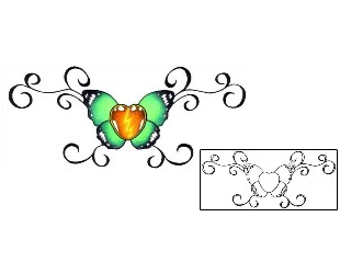 Butterfly Tattoo Specific Body Parts tattoo | PVF-00350