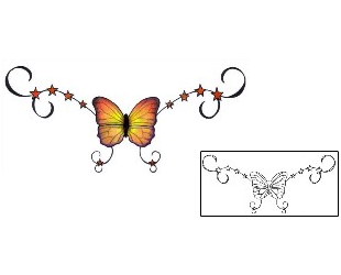 Butterfly Tattoo Specific Body Parts tattoo | PVF-00353