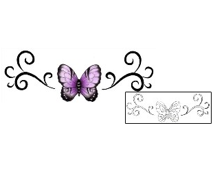 Butterfly Tattoo Specific Body Parts tattoo | PVF-00360
