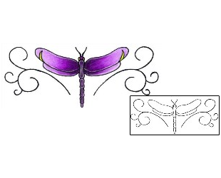 Dragonfly Tattoo Specific Body Parts tattoo | PVF-00375