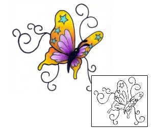 Butterfly Tattoo Insects tattoo | PVF-00378