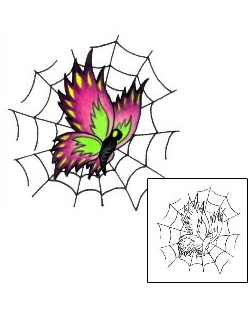 Spider Web Tattoo Insects tattoo | PVF-00379