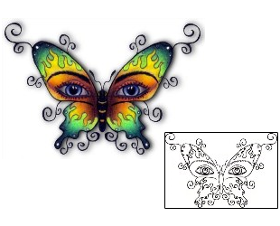 Butterfly Tattoo Miscellaneous tattoo | PVF-00459