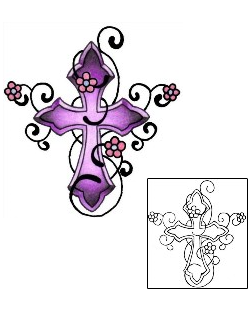 Cross Tattoo Religious & Spiritual tattoo | PVF-00533