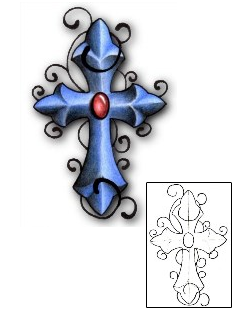 Cross Tattoo Religious & Spiritual tattoo | PVF-00538