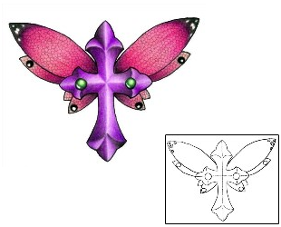 Cross Tattoo Specific Body Parts tattoo | PVF-00541