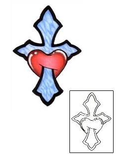 Sacred Heart Tattoo Religious & Spiritual tattoo | PVF-00546