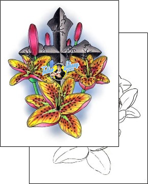 Flower Tattoo plant-life-flowers-tattoos-pericle-varduca-pvf-00555