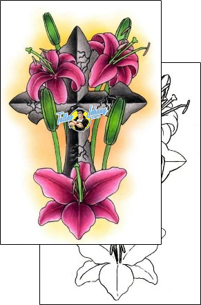 Flower Tattoo plant-life-flowers-tattoos-pericle-varduca-pvf-00556