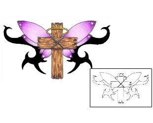 Cross Tattoo Specific Body Parts tattoo | PVF-00580