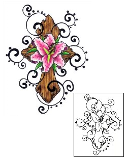 Lily Tattoo Religious & Spiritual tattoo | PVF-00582