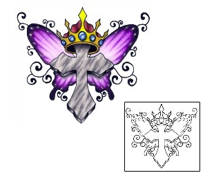 Crown Tattoo Religious & Spiritual tattoo | PVF-00587