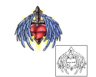Sacred Heart Tattoo Religious & Spiritual tattoo | PVF-00613