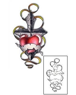 Sacred Heart Tattoo Religious & Spiritual tattoo | PVF-00660