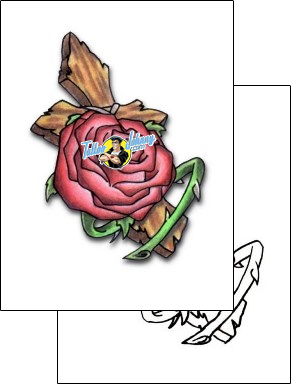 Rose Tattoo plant-life-rose-tattoos-pericle-varduca-pvf-00674