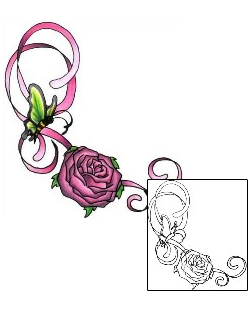 Ribbon Tattoo Plant Life tattoo | PVF-00789