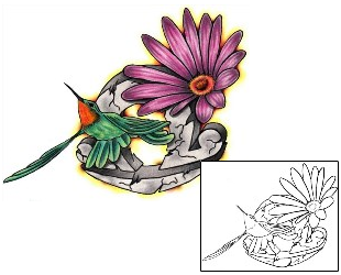 Hummingbird Tattoo Animal tattoo | PVF-00844
