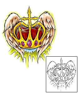 Crown Tattoo For Women tattoo | QDF-00025