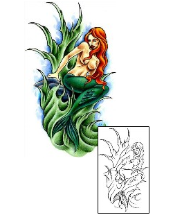 Mermaid Tattoo Mythology tattoo | QDF-00041