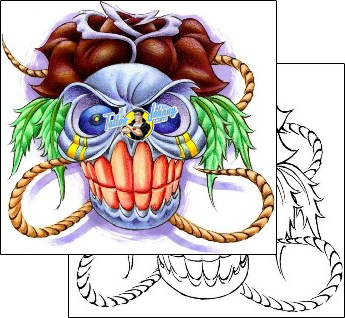 Skull Tattoo horror-skull-tattoos-squid-qdf-00048