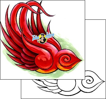 Bird Tattoo animal-bird-tattoos-squid-qdf-00050