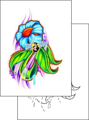 Flower Tattoo plant-life-flowers-tattoos-roy-barrera-rbf-00006