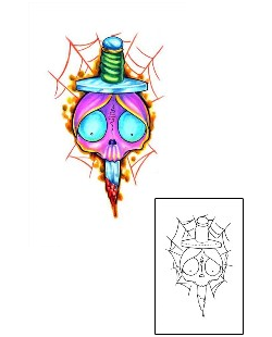 Spider Web Tattoo Horror tattoo | RBF-00020
