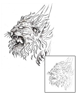 Lion Tattoo Animal tattoo | RFF-00031