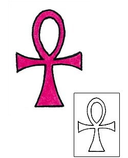 Ankh Tattoo Religious & Spiritual tattoo | RIF-00079