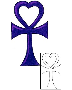 Ankh Tattoo Religious & Spiritual tattoo | RIF-00084